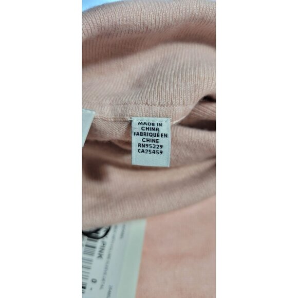 Ted Baker Aidabel Sweater Small Dusty Pink Cashmere Blend Puff Sleeve Mock Neck - Picture 9 of 15